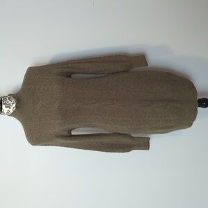 Jessica Simpson Khaki Knit Long Sleeve Dress